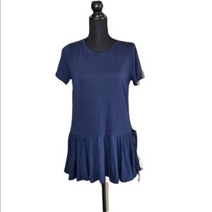 NWT J.Crew Gathered Tee-tunic Top